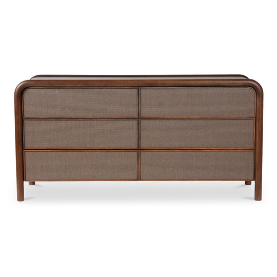 American Home Furniture Moe's Home Collection Rye 6 Drawer Dresser