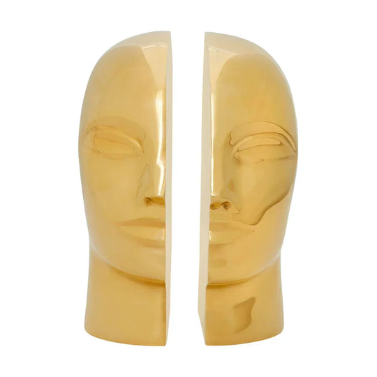 Jonathan Adler Brass Atlas Bookends DECORATIVE OBJECTS