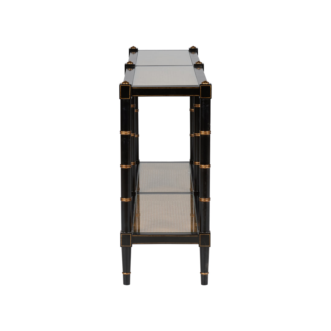 Conner Cane Sofa Table  - C10054