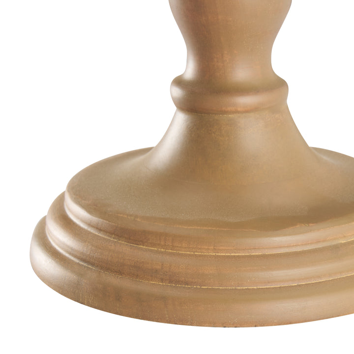 Solid Wood Barley Twist Candlestick  - C10085