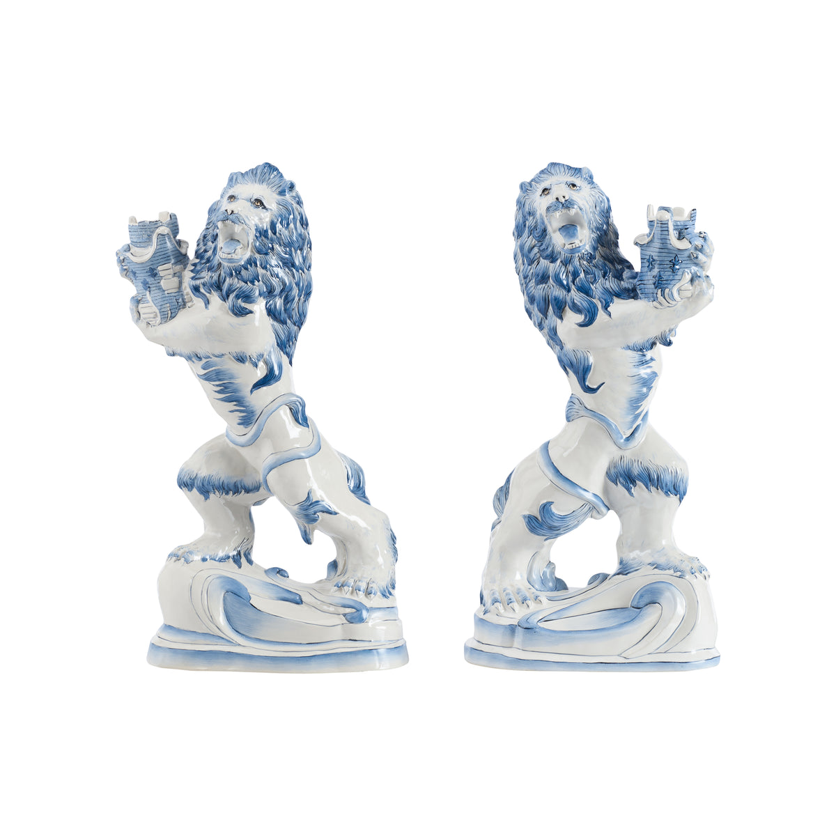 Faience Lions (Pr) - C10099