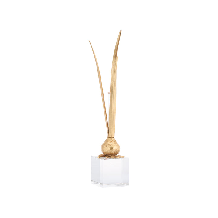 Bulb Gold Leaf Vase - C10110