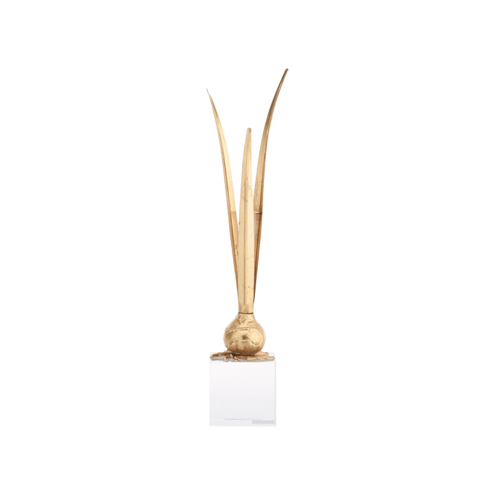Bulb Gold Leaf Vase - C10110