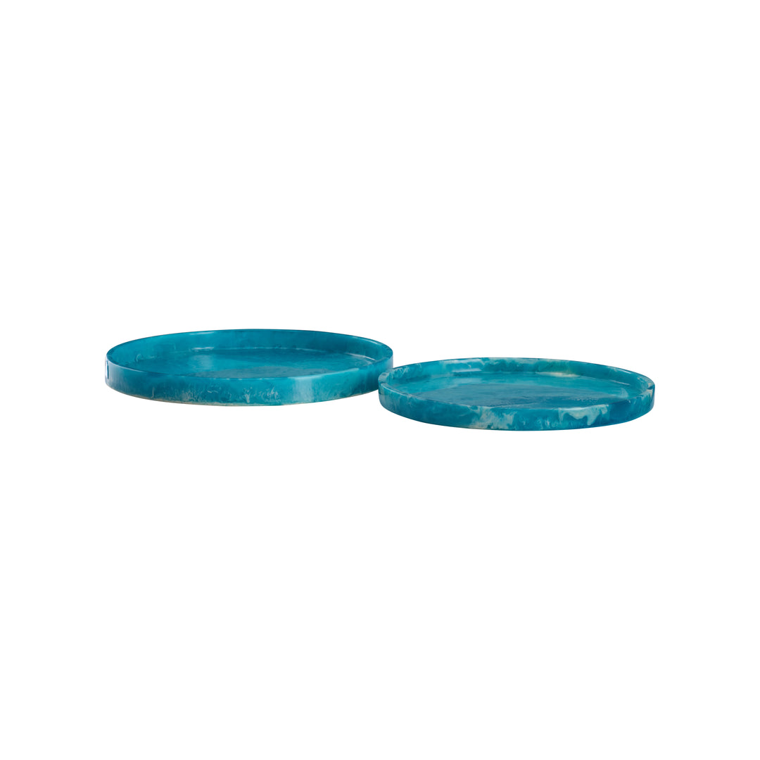 Vista Blue Tray - Set of 2 - C10283