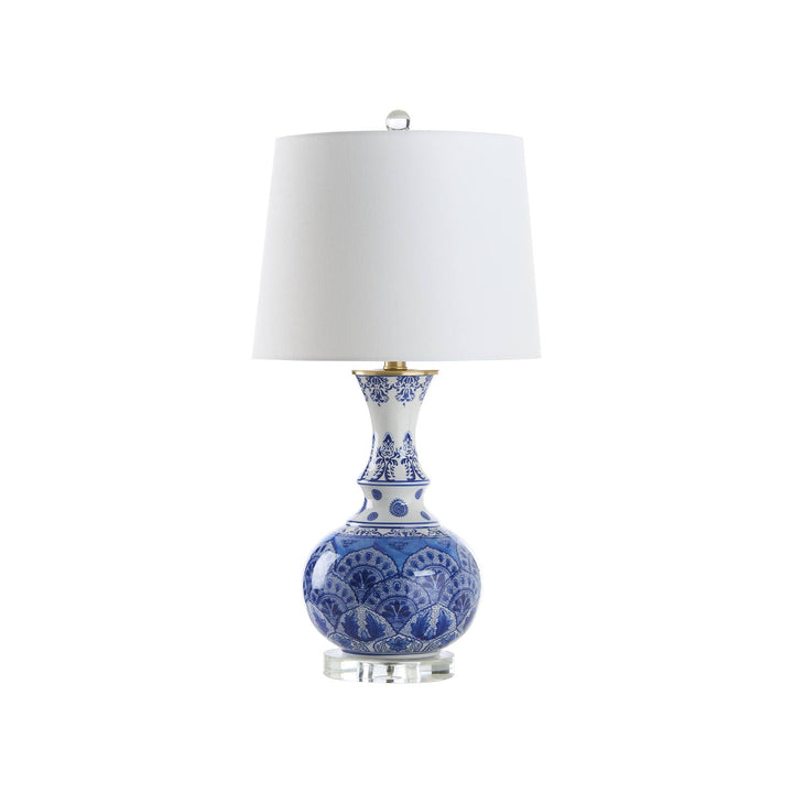 Marguerite Blue And White Lamp - C10297