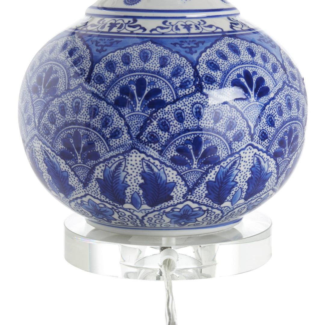 Marguerite Blue And White Lamp - C10297