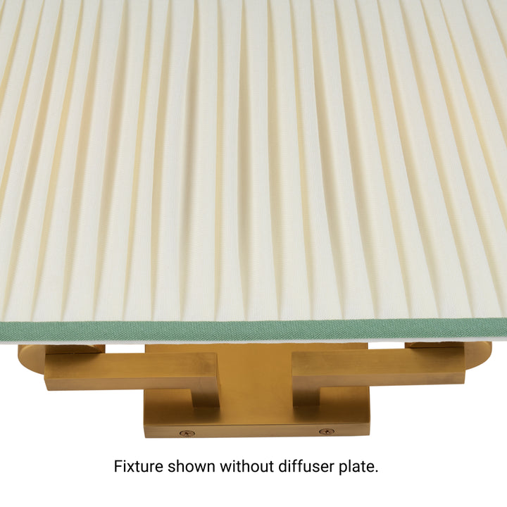 Off White/Green/Antique Brass