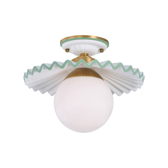 Fancy Ruffle Flushmount - C10448