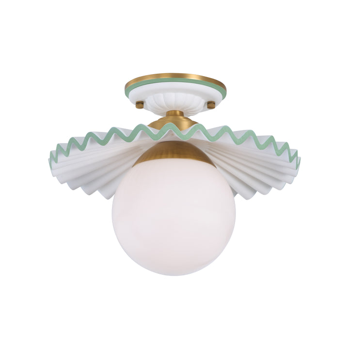 Fancy Ruffle Flushmount - C10448