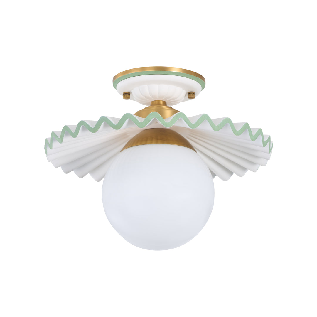 Fancy Ruffle Flushmount - C10448