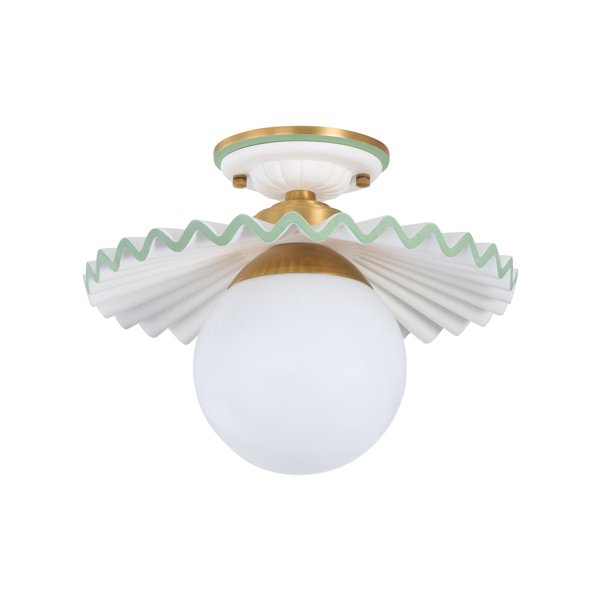 Fancy Ruffle Flushmount - C10448