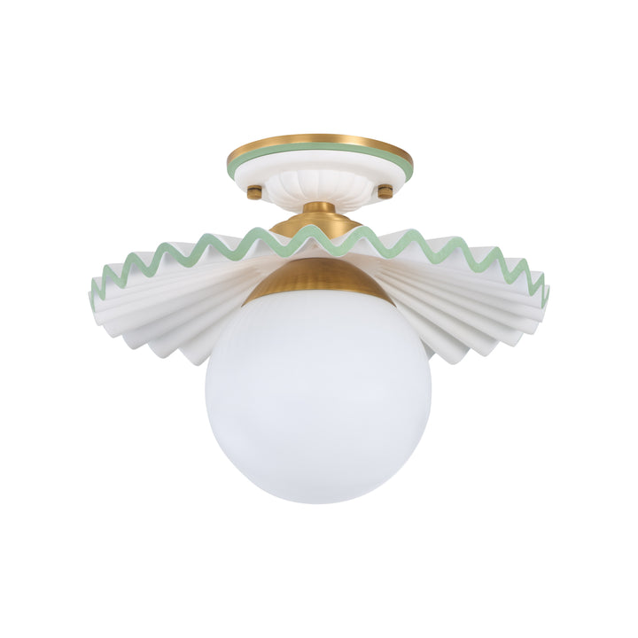 Fancy Ruffle Flushmount - C10448