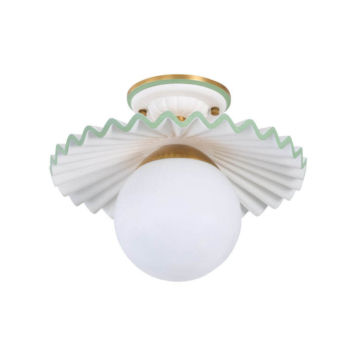 Fancy Ruffle Flushmount - C10448