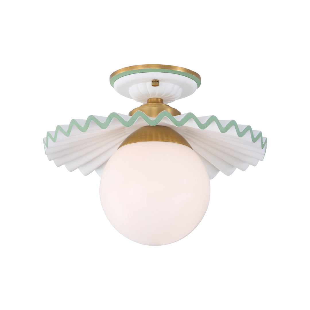 Fancy Ruffle Flushmount - C10448