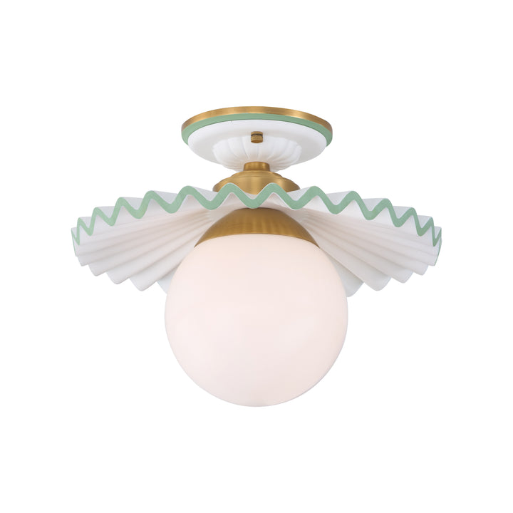 Fancy Ruffle Flushmount - C10448