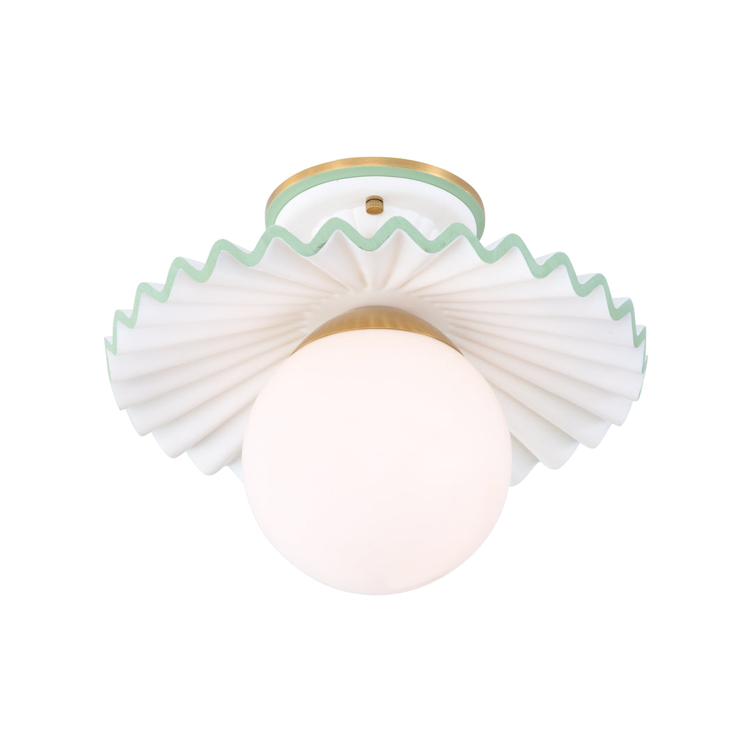Fancy Ruffle Flushmount - C10448