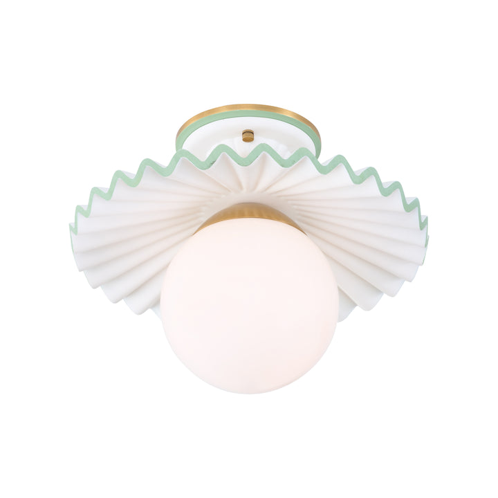 Fancy Ruffle Flushmount - C10448
