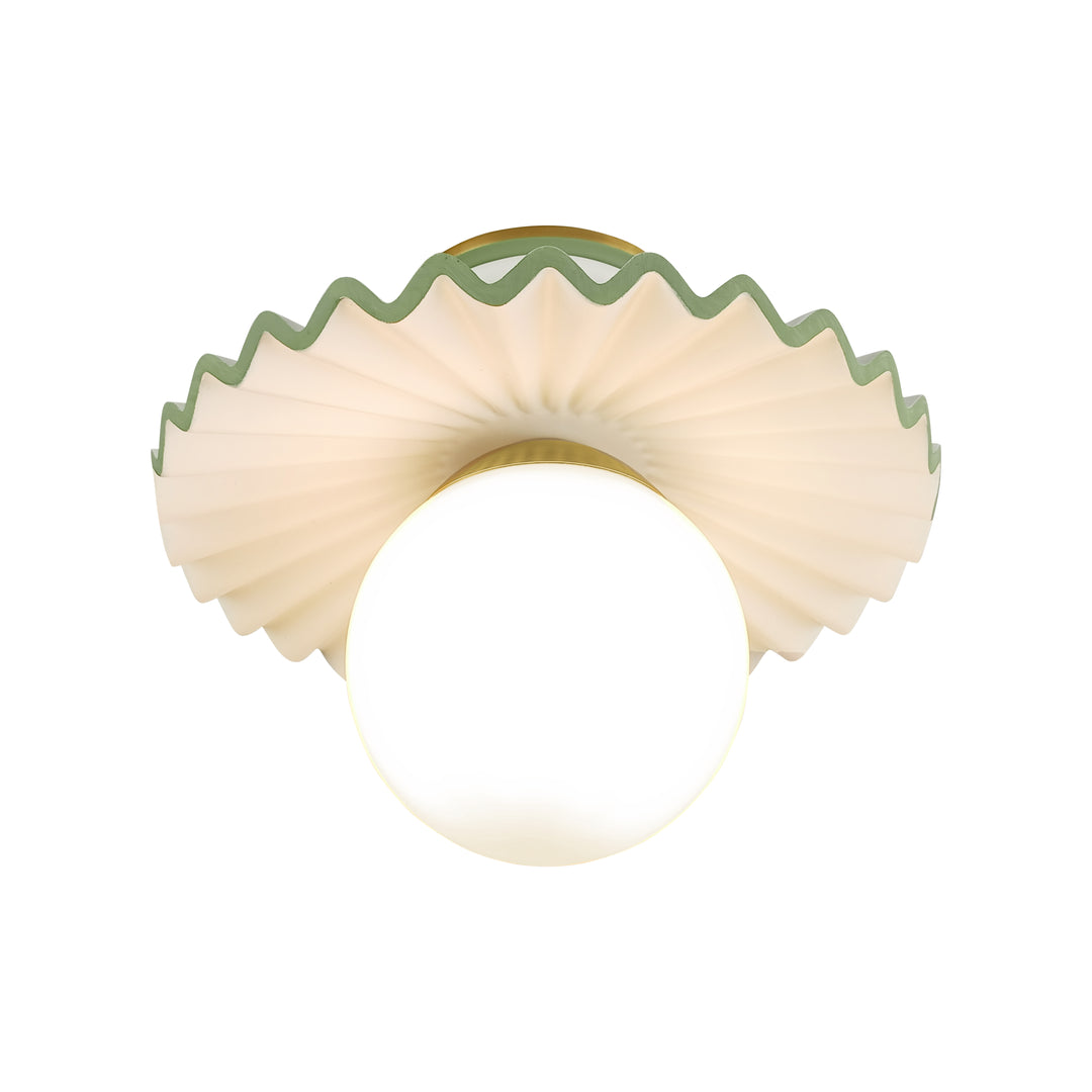 Fancy Ruffle Flushmount - C10448