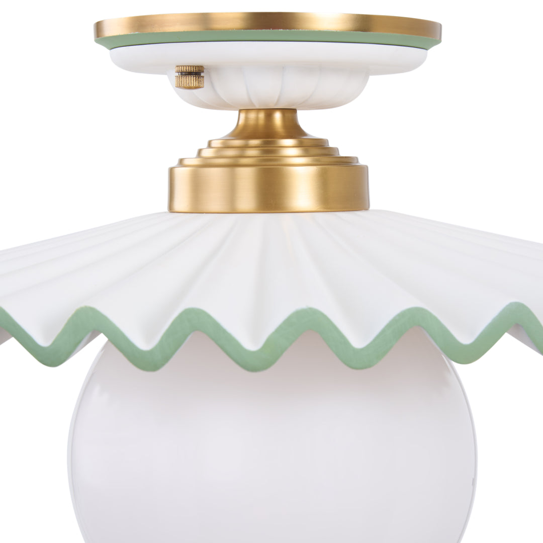 Fancy Ruffle Flushmount - C10448