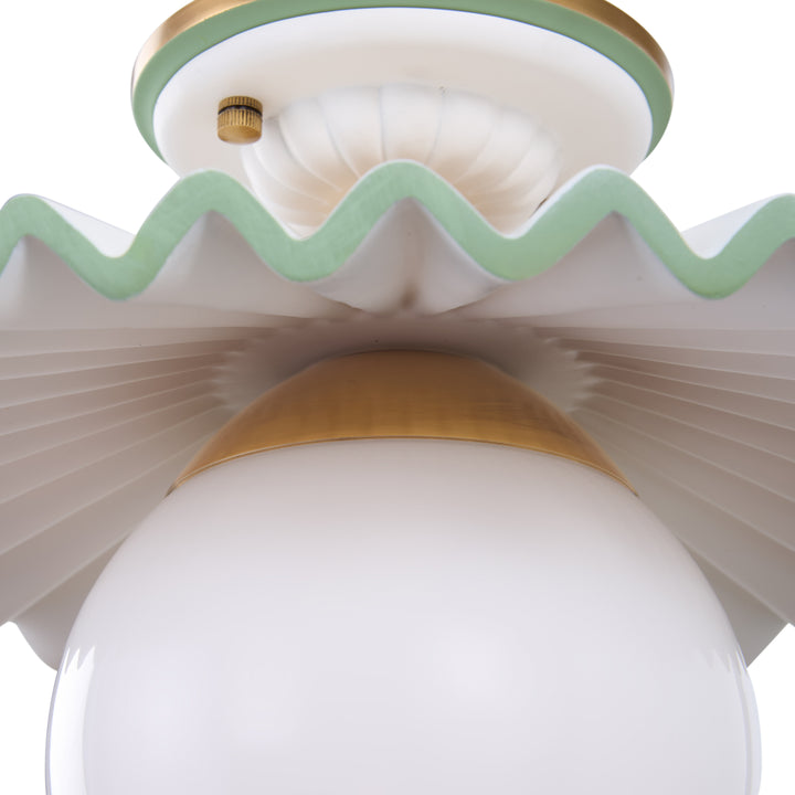 Fancy Ruffle Flushmount - C10448