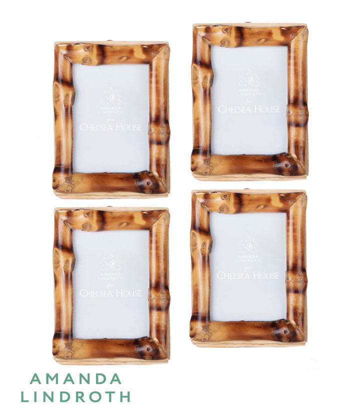 Short Knot Bamboo Frame 2x3 - Set of 4 - C10803