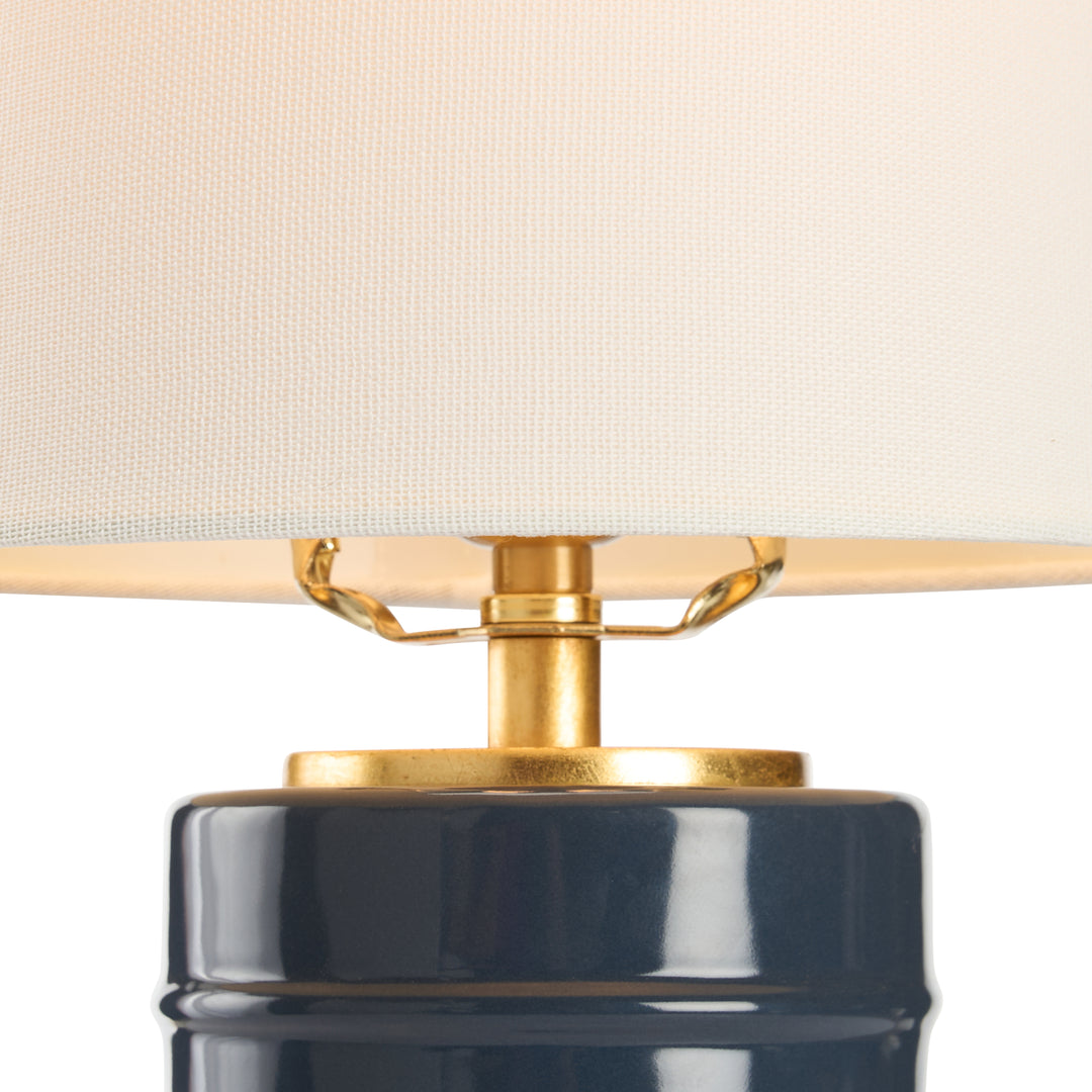 Blue Glaze/Gold Leaf
