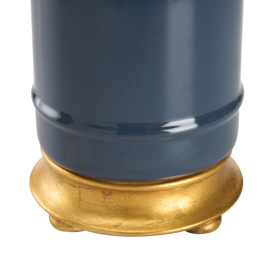 Blue Glaze/Gold Leaf
