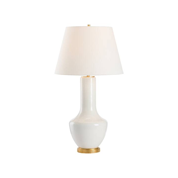 White Glaze/Gold Leaf
