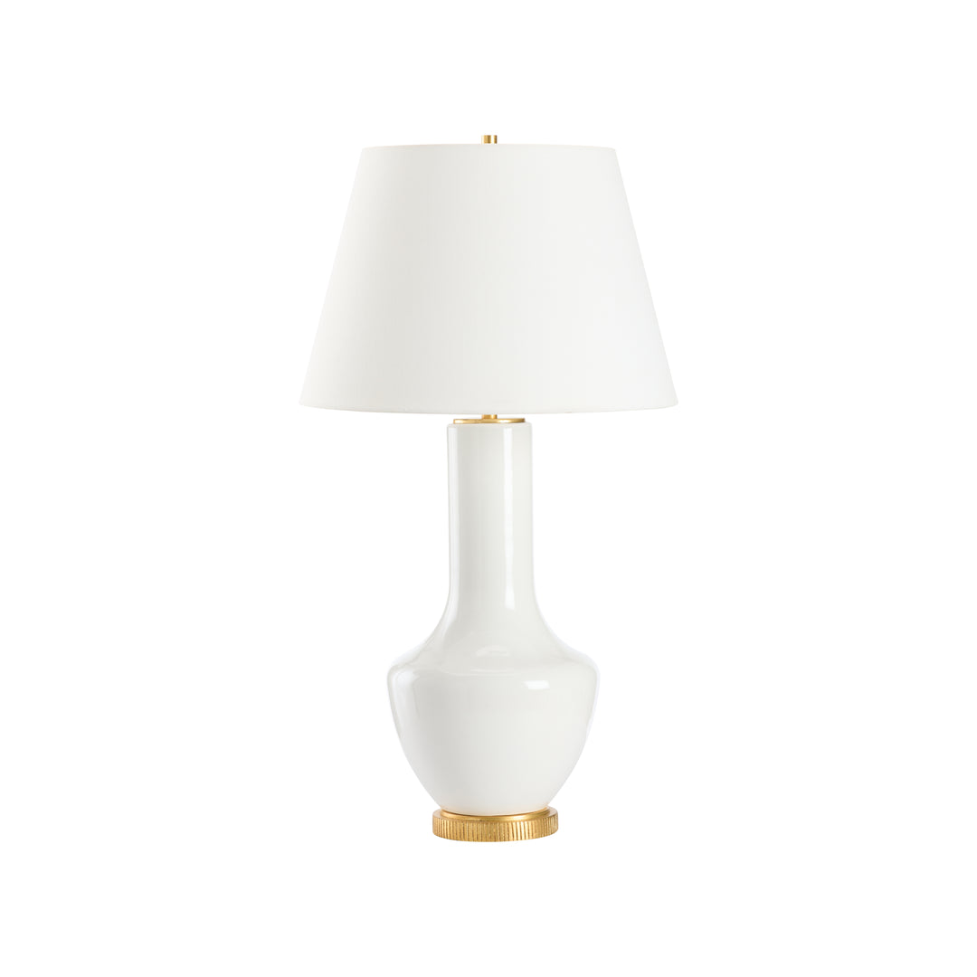 White Glaze/Gold Leaf