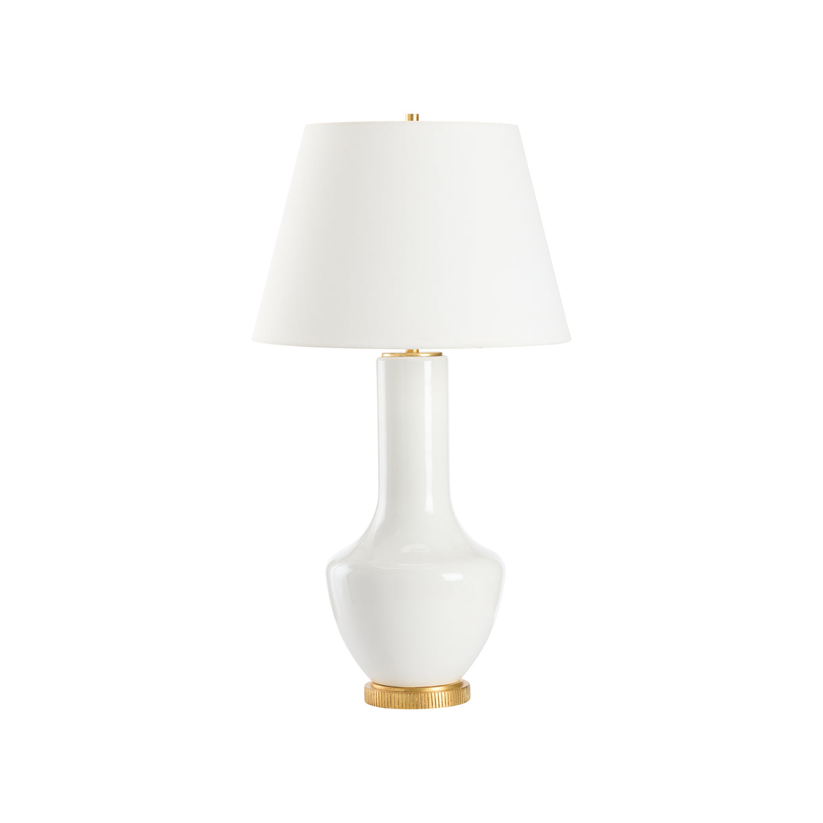 White Glaze/Gold Leaf