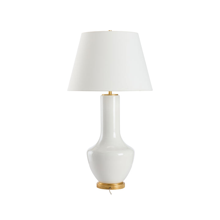 White Glaze/Gold Leaf