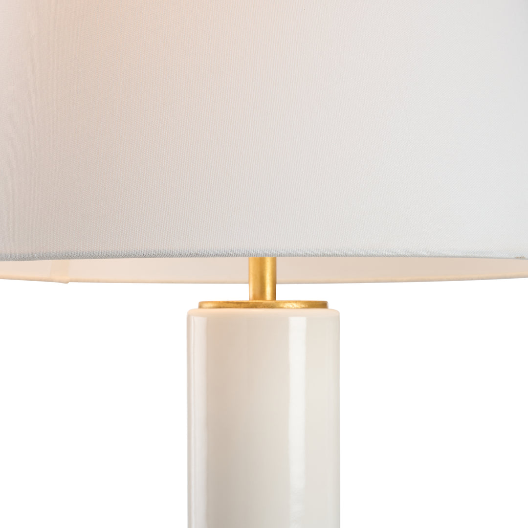 White Glaze/Gold Leaf