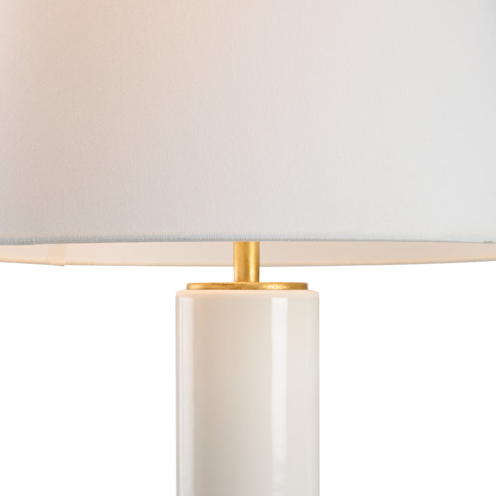 White Glaze/Gold Leaf