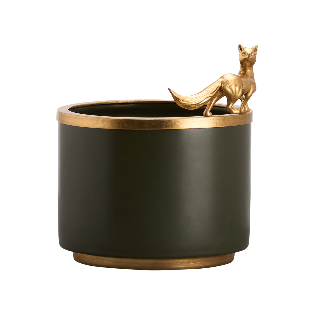 Green Glaze/Gold Leaf