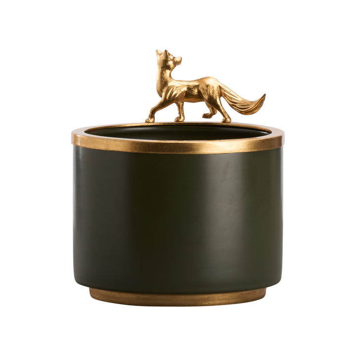 Green Glaze/Gold Leaf
