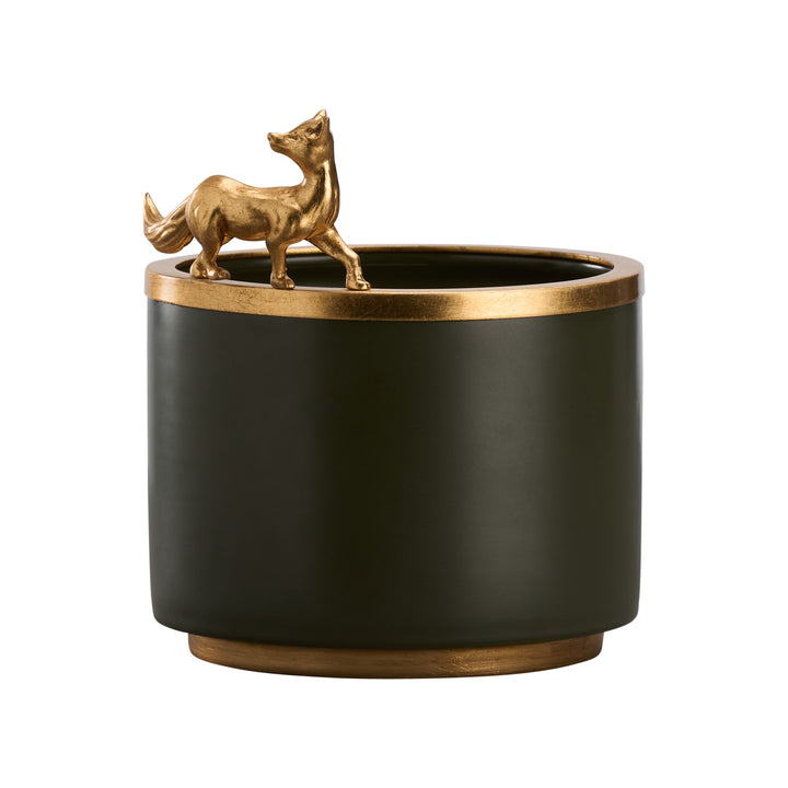 Green Glaze/Gold Leaf