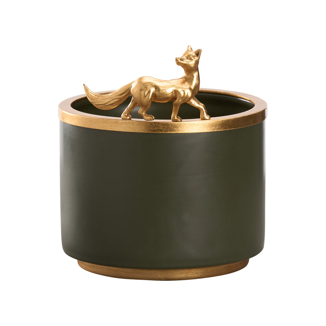 Green Glaze/Gold Leaf