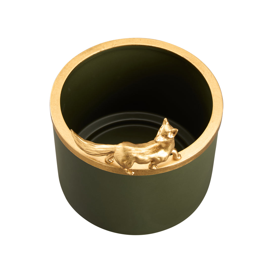 Green Glaze/Gold Leaf