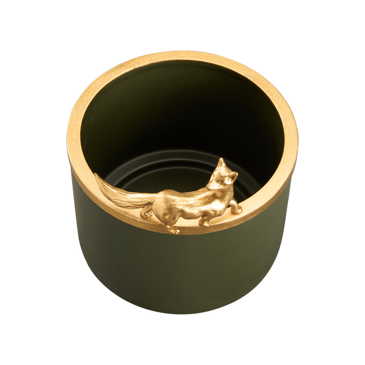 Green Glaze/Gold Leaf