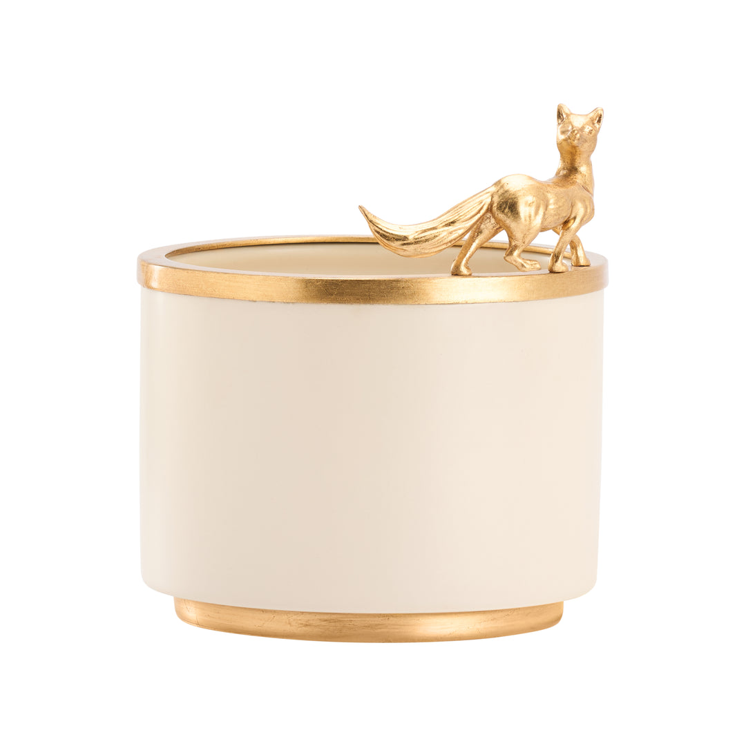 Cream Glaze/Gold Leaf