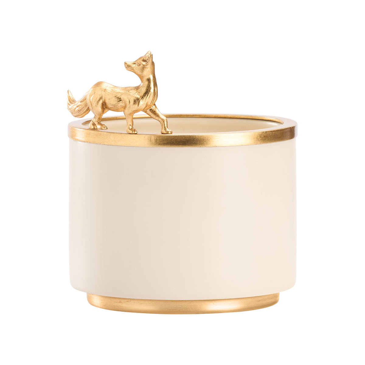 Cream Glaze/Gold Leaf