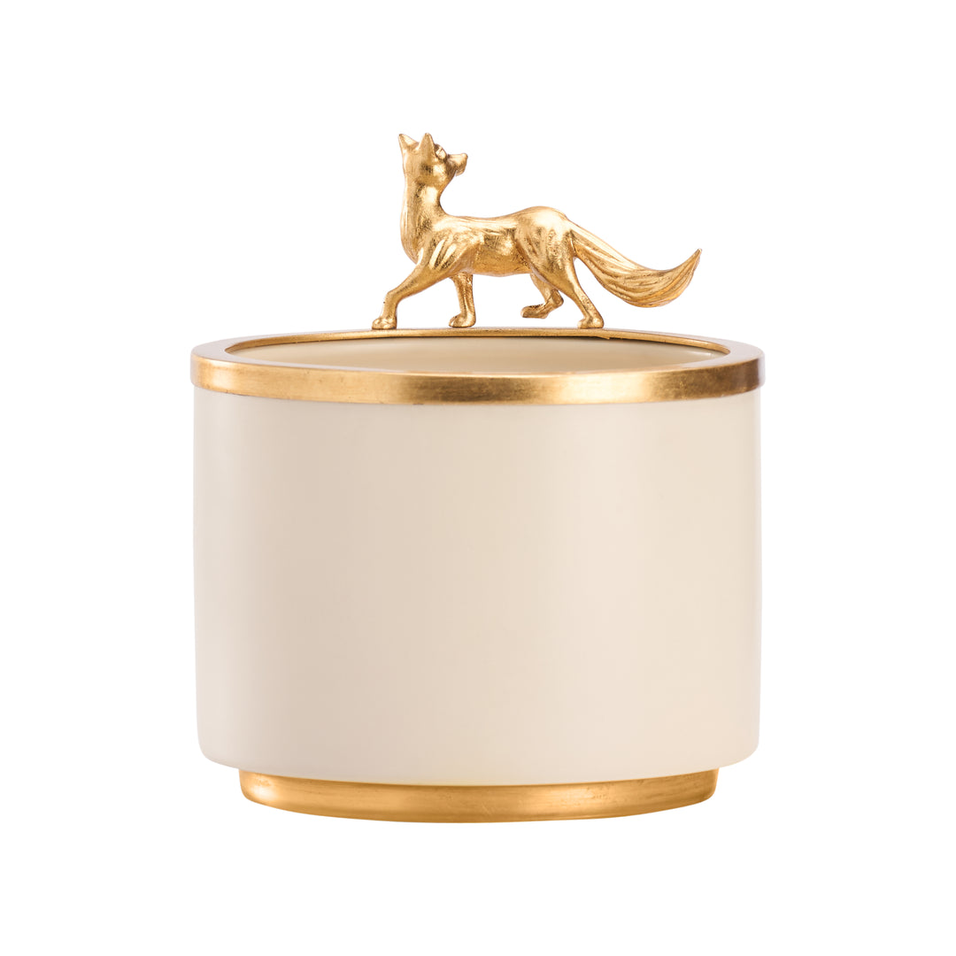 Cream Glaze/Gold Leaf