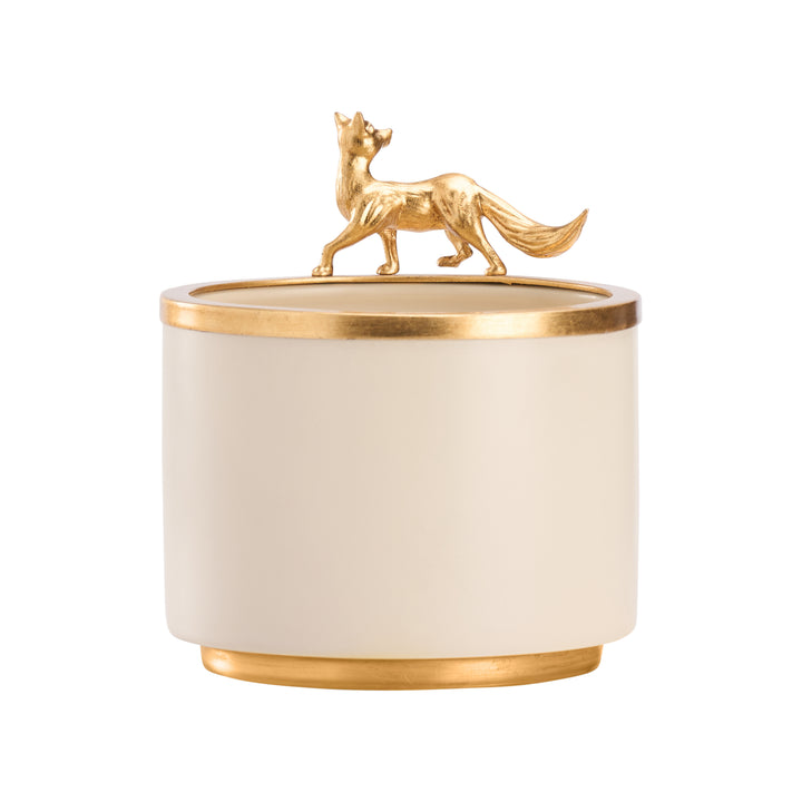 Cream Glaze/Gold Leaf
