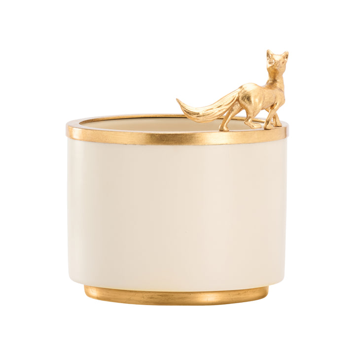 Cream Glaze/Gold Leaf
