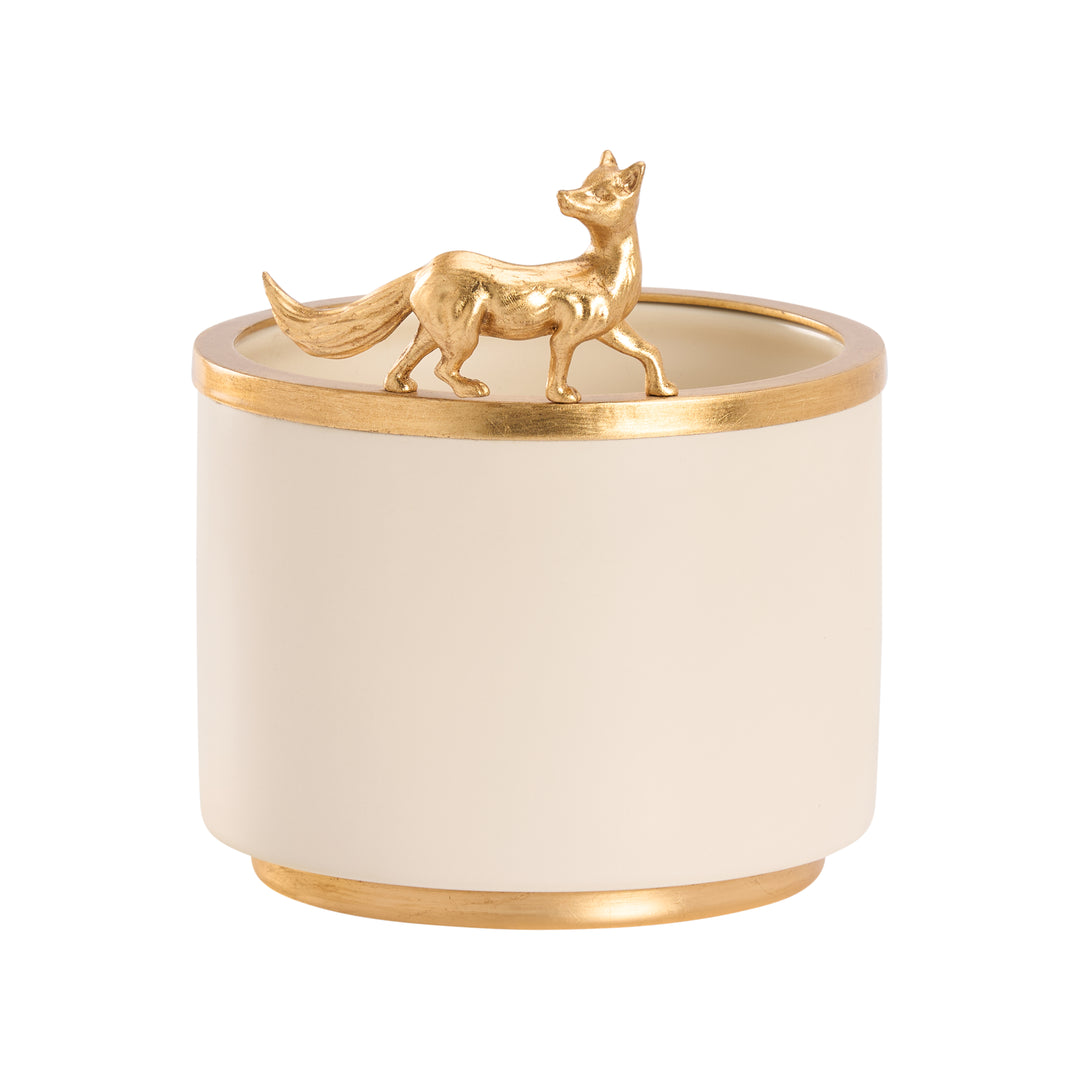 Cream Glaze/Gold Leaf