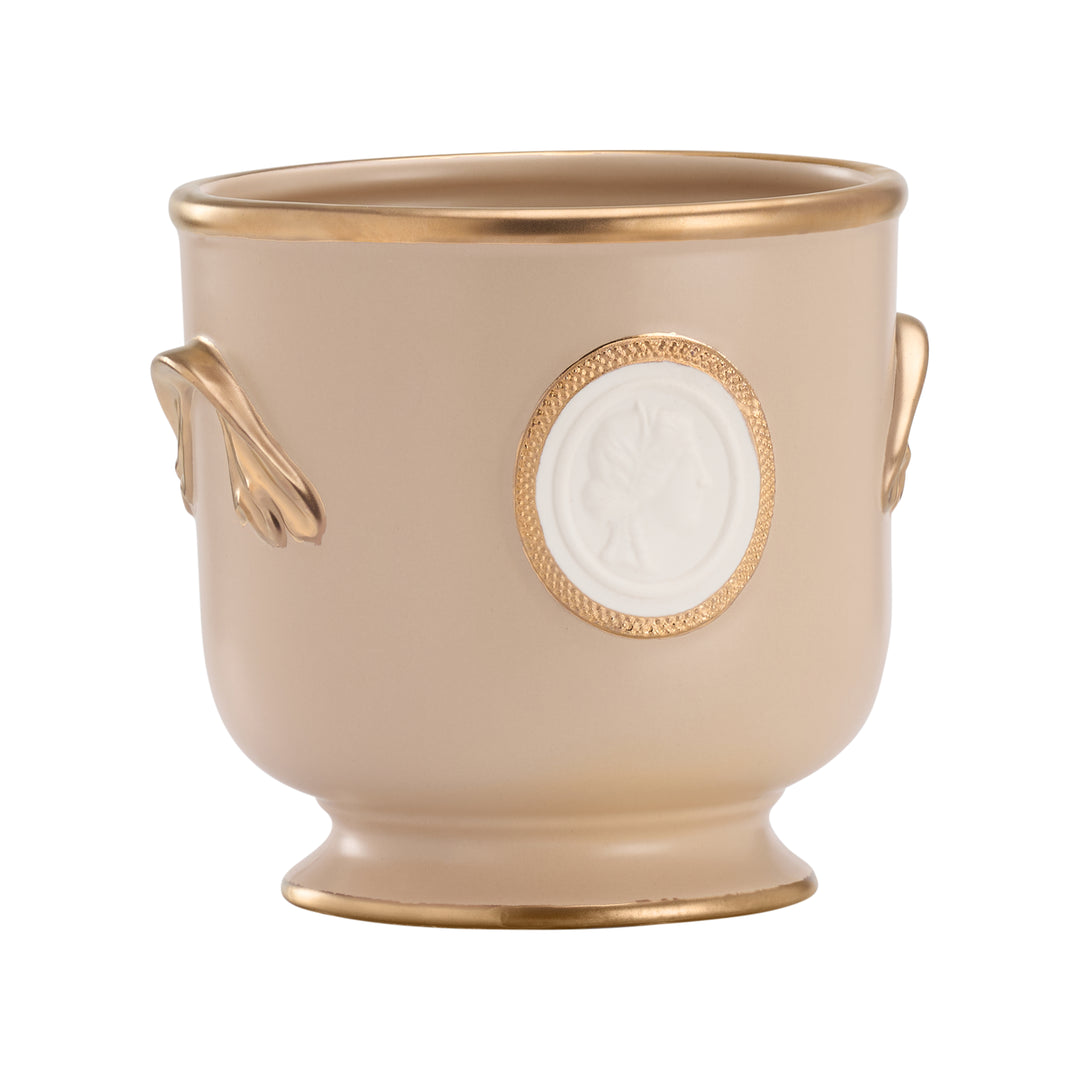 Hand Painted/Beige/Gold