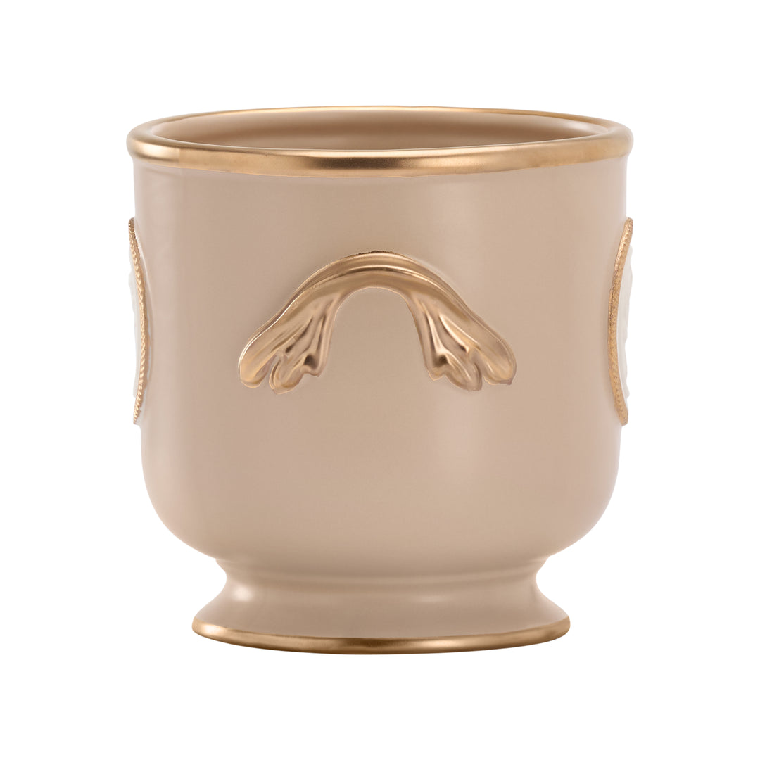 Hand Painted/Beige/Gold