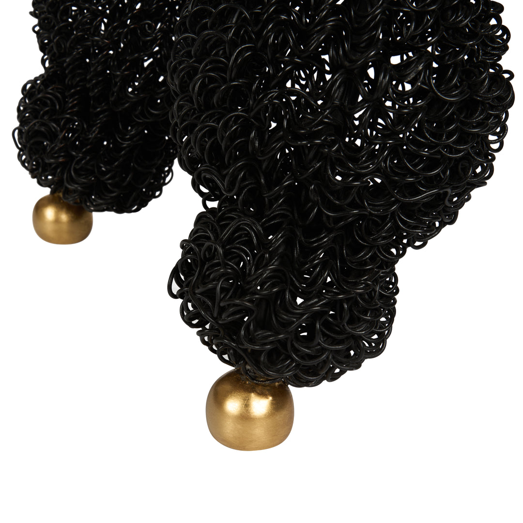 Black/Gold Leaf/Tan