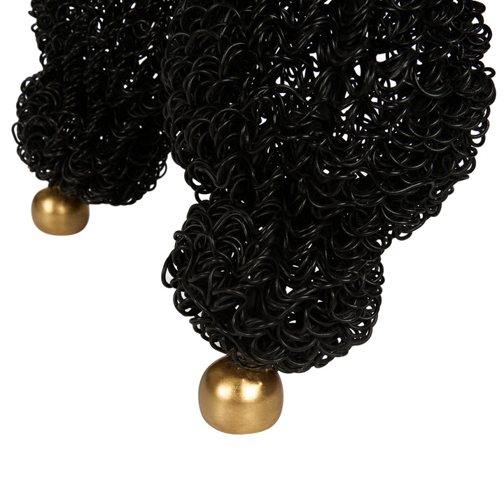 Black/Gold Leaf/Tan
