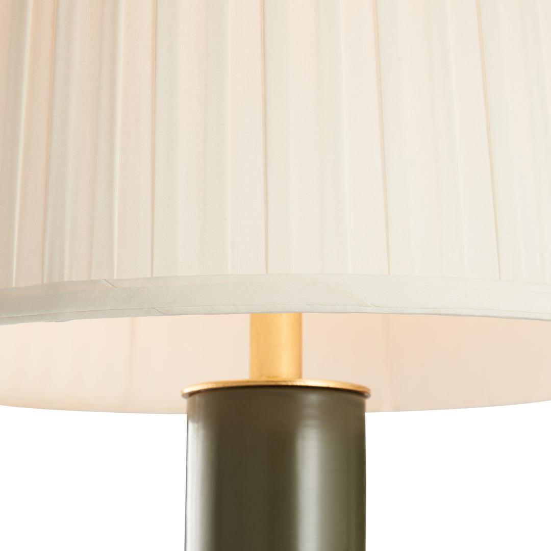 Matte Green Glaze/Gold Leaf